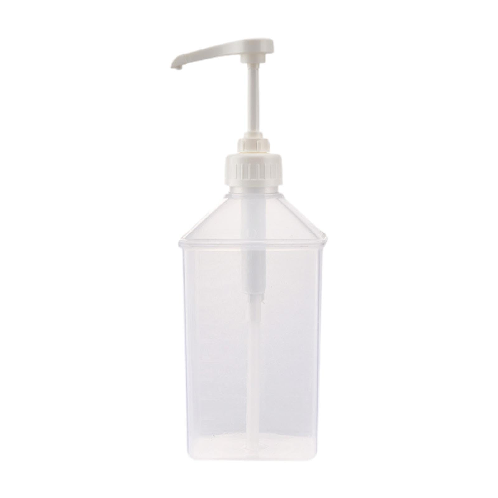 LIXSAZSE Syrup Bottles With Pump Handy Solution Easy Clean Storage Pump Dressings Ketchup And Honey Syrup Bottle With For Dispensing Oil Coffee Dispenser For, 10CC