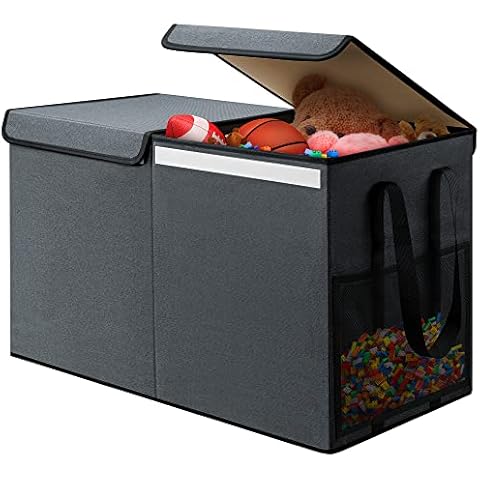 Toy Chest for Boys Girls (Light Grey) Cover