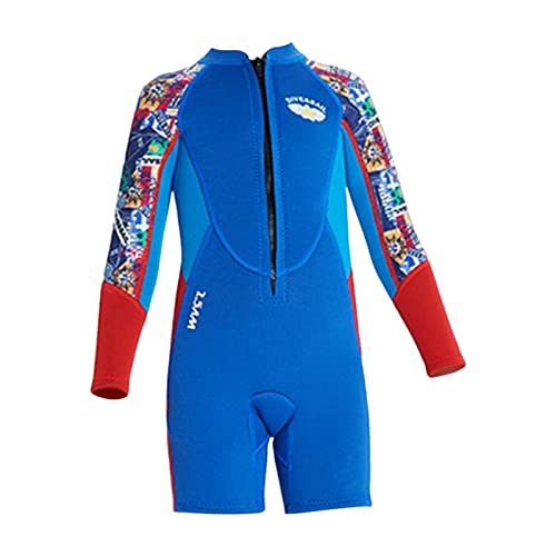 Muta termica in neoprene da 2,5 mm per bambini, per surf, vela, kayak, blu, XL