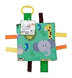 Baby Sensory Crinkle & Teething Square Lovey Toy with Closed Ribbon Tags for Increased Stimulation: 8