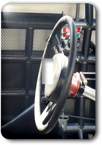 3dRose Florene Transportation - Racing Car Wheel 2 plug outlet cover image 5
