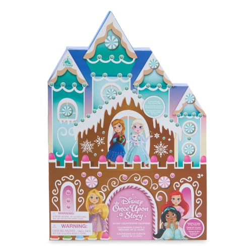 Disney Store Official Once Upon a Story 24-Day Countdown Calendar Micro Figure Set & Props - Christmas Advent Calendar 2026 - Characters from Frozen, The Little Mermaid, Tangled, & More