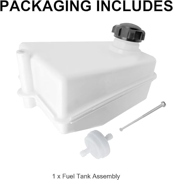 Lawn Mower Fuel Tank and Fuel Cap Replaces Part Number 7601045MA for B&S Husqvarna compatible with Craftsman 536.270320/536270270/ 536270280 Lawn Tractor, Replaces 7601045