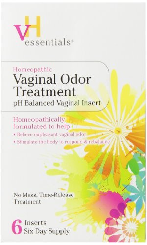 Vh Essentials Homeopathic Vaginal Odor Treatment, 6 inserts(Six Day Supply) by vH essentials