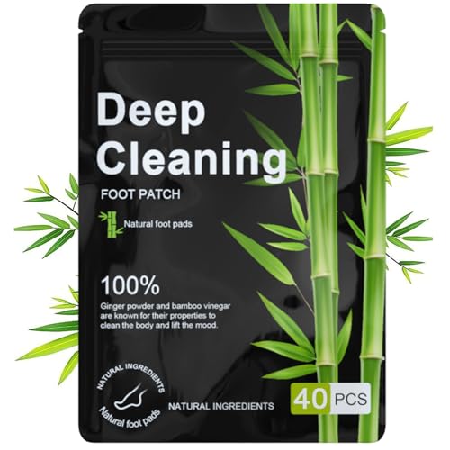Foot Detox Patches 40 Pcs Natural Deep Cleansing Detox Foot Patches for Relieve Body Stress Improve Sleep Quality Enhance Blood Circulation