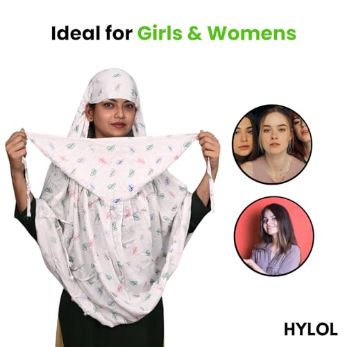 Image of HYLOL Pure Cotton Innovative Stylish Printed Pattern Fancy Scarf With Sun Protection Cover Face Cotton Mask for Women's and Girls