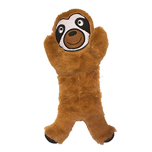 Jalousie 5 Pack 12'' Dog Toys Assortment Value Bundle Dog Plush Toys Dog Squeak Toys12 Inch Each Dog Squeaky Toys Assortment For Medium To Large Breeds - Include Raccoon Elk Hippo Fox Sloth #TOP7