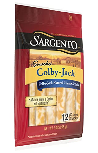 Sargento Reduced Fat Colby-Jack Natural Cheese Sticks, 9 Oz #TOP7