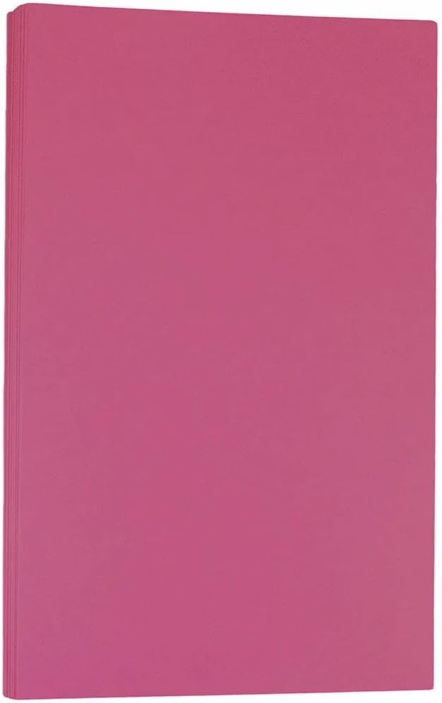 LUXPaper 8.5" x 14" Paper | Legal Size | Candy Pink | 80lb. Text | 250 Qty