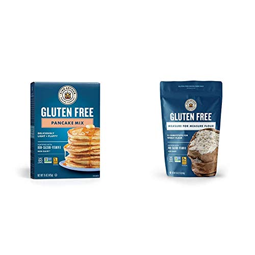 King Arthur Flour King Arthur Flour Gluten Free Pancake Mix, 15 Ounce (Pack Of 6) & Measure For Measure Flour, Gluten Free, 1 Pound #TOP22