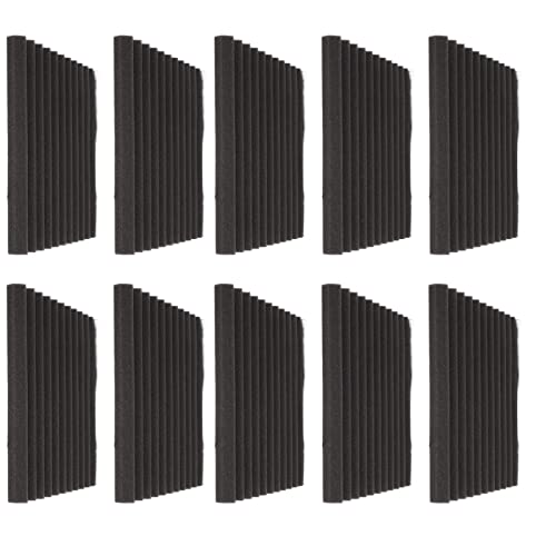 Paneles acústicos absorbentes de sonido de algodón con ranura triangular gris, retardante de llama, para estudio de grabación, sala de tambores, oficina miniatura 2