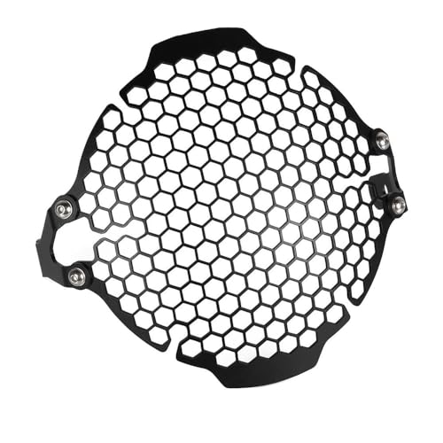 Protection de phare de moto en maille robuste pour style classique noir - 3