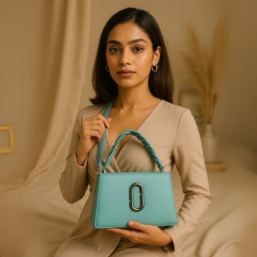 Women’s Handbag & Shoulder Bag – Multi-Color Purse with 3 Spacious Compartments and 2 Pockets Everyday for Work, Travel & Casual Use2