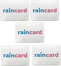 BELOXY Unisex Disposable Rain Card for Emergency Use | Waterproof Rain with Smallest Pocket Size| Easy to Carry & Use and Reusable | 2 to 3 time wear Thin Plastic
