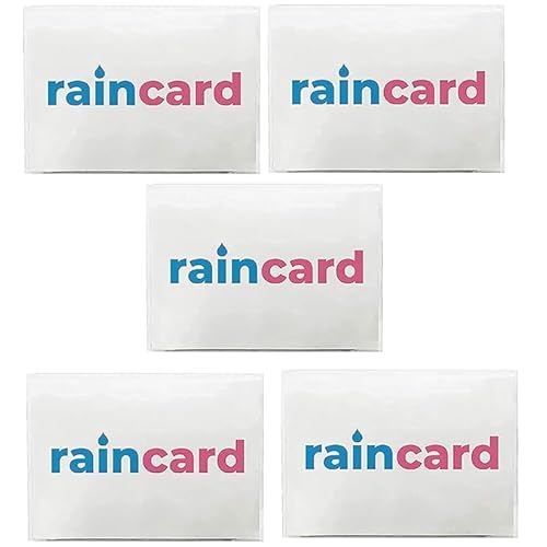 Image of BELOXY Unisex Disposable Rain Card for Emergency Use | Waterproof Rain with Smallest Pocket Size| Easy to Carry & Use and Reusable | 2 to 3 time wear Thin Plastic (MULTICOLOR, PACK - 5)