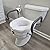 Carex E-Z Lock Raised Toilet Seat With Handles, 5" Toilet Seat Riser with Arms, Handicap Raised Toilet Seat For Seniors and Elevated Toilet Seat