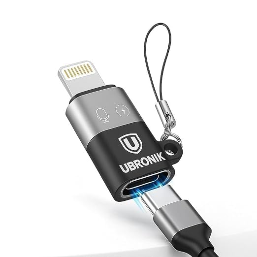 Lightning to USB-C Adapter, 2-in-1 Audio & Charging Converter, Compact Design, 3cm Length, with Lanyard Strap-image-18