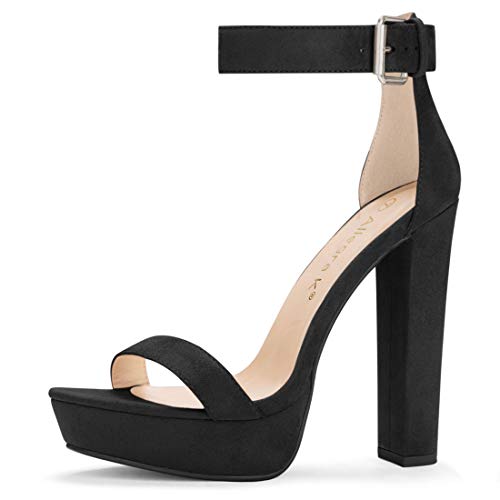 Image of Allegra K Women's Platform High Heel Ankle Strap Chunky Heels Sandals
