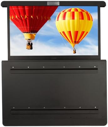 Weatherproof Automated 55-Inch TV Lift Enclosure, Medium Front Mount, Black