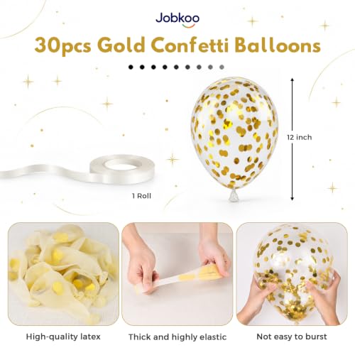 Image of Gold Confetti Balloons, Glitter Gold Balloon for Birthday Wedding Party