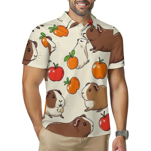 Men's Casual Button T Shirts Moisture Wicking Tee Summer Quick Dry Polo Shirts