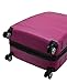 Rockland Melbourne Hardside Expandable Luggage with Spinner Wheels, Magenta, 2 Piece (20/28)