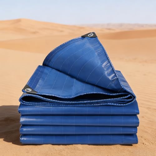 Lona impermeable para exteriores azul multiusos de 100 x 140 cm 2