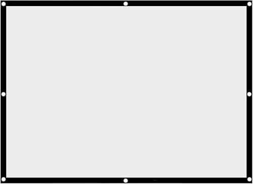 Miniatura 7 de Pantalla de proyección de cortina blanca plegable portátil sin arrugas de 60-100 pulgadas 4:3 (100 pulgadas)