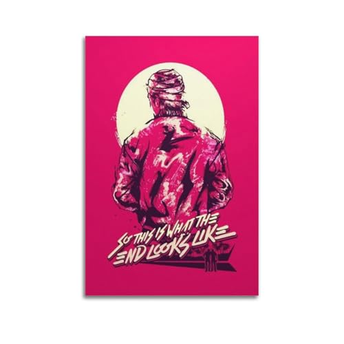 KIUYGPPJ Hotline Miami Game Poster2, Poster decorativo da parete su tela, stampa artistica moderna per camera da letto, per camera da letto, 20 x 30 cm