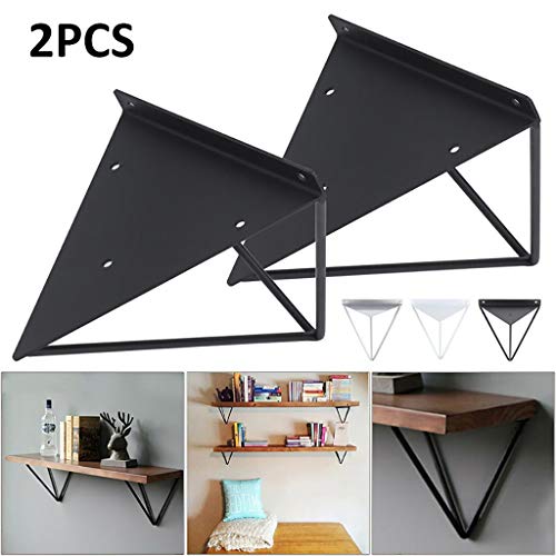 2er-Pack Triangle Shelf Bracket schwere Unterstützung Verwendet for Plank Wand befestigter Bank Tisch Commodity Bodenträger Startseite