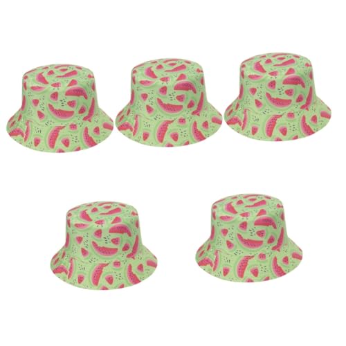 Chapeau de pêcheur pastèque pliable et léger imprimé