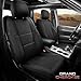 FREESOO for Jeep Grand Cherokee Seat Covers 2011-2021, Luxury Waterproof Leather Car Seat Cover, Automotive SeatCovers Protector Cushion Accessories, Black Full Set