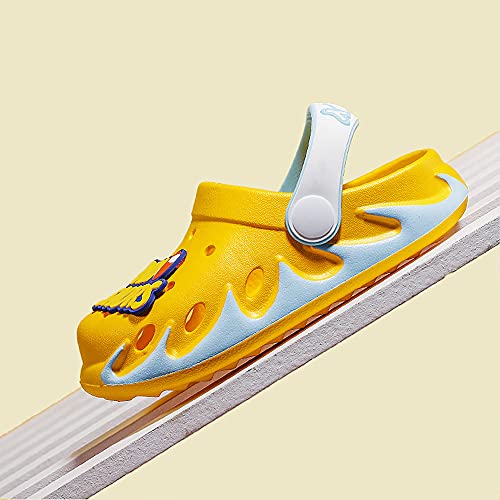 Juxi Toddler Clogs Boys Girls Cute Cartoon Toddler Sandals Kids Slippers (Yellow, Numeric_8) #TOP4