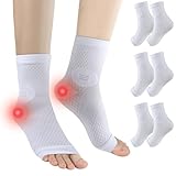 Tobillera ortopédica de compresión, 3 pares de calcetines de compresión para mujer y hombre, soporte de compresión para el tobillo, soporte para fascitis plantar, tobillera para deportes, fitness, uso