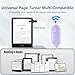 Remote Control Page Turner for Kindle Paperwhite Oasis Kobo eReaders,Kindle Clicker Page Turner Accessories for iPhone,iPad, Android Tablets Reading Novels,Camera Video Record&Shutter Selfie (Purple)