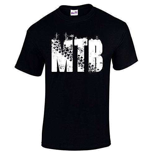 Bang Tidy Clothing Men's MTB Mountain Biking T Shirt Black L