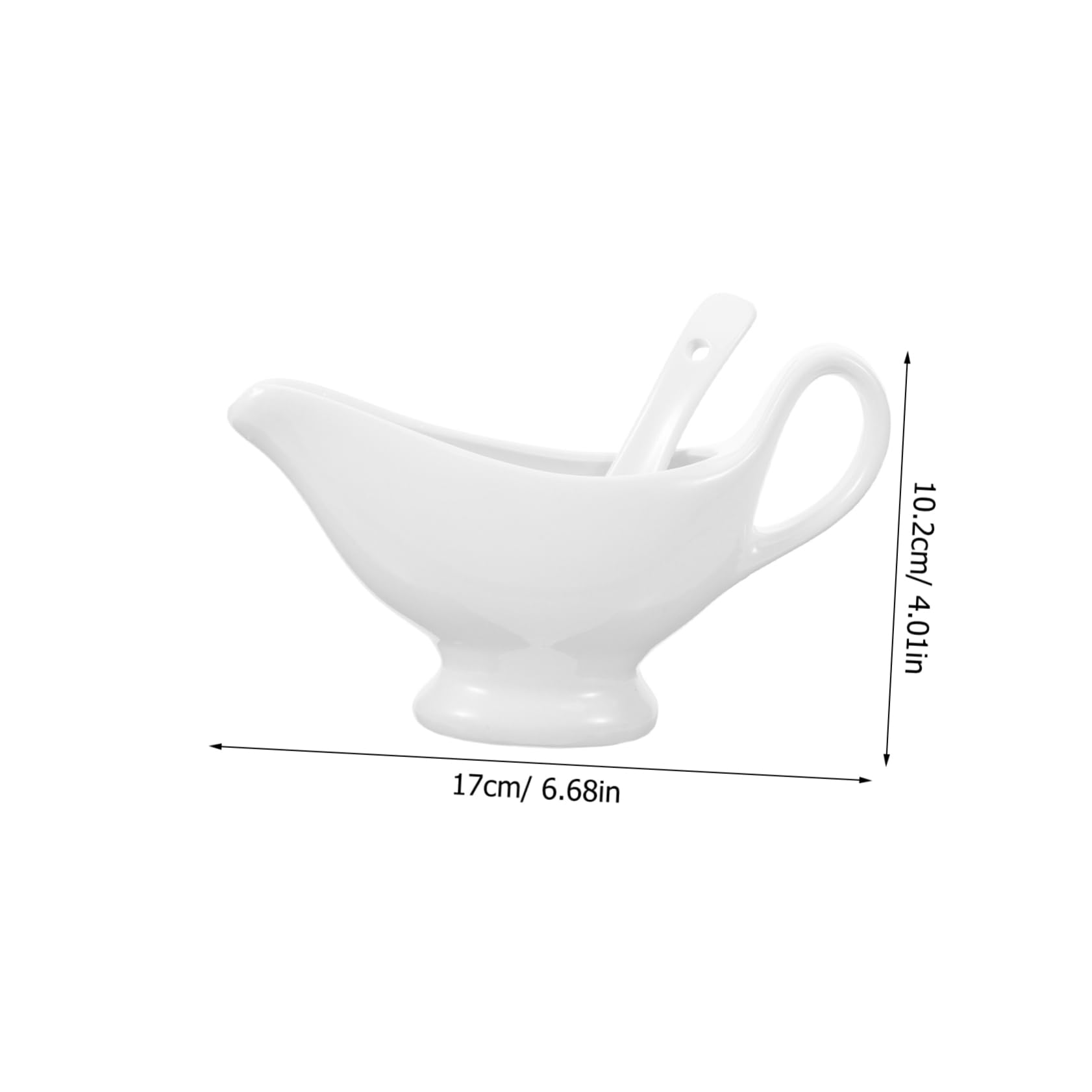 OFFSCH Gravy Boat Dinnerware Syrup Pitcher Mini Sauce Pitchers Mini Creamer Pitcher Milk Creamer Pitcher Mini Milk Pourer Pouring Spout Bowl Mini Porcelain Pitcher White Ceramics