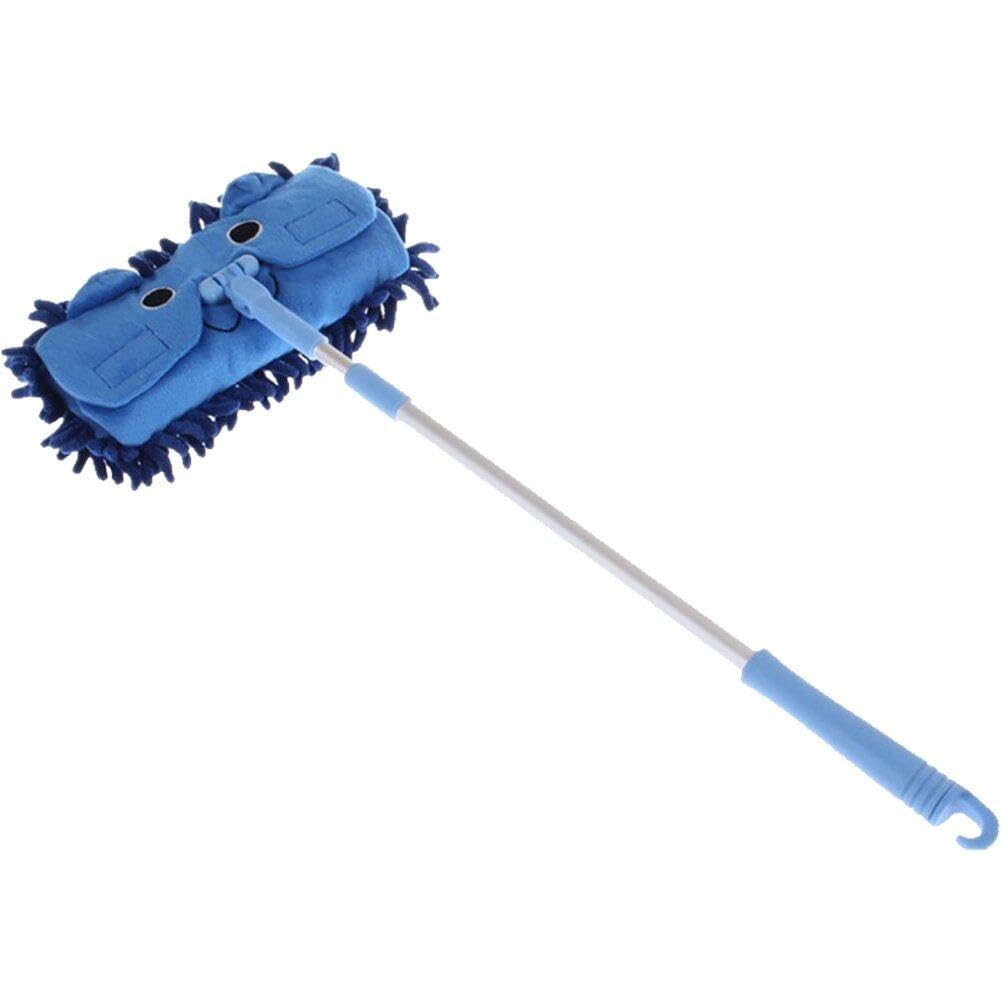 Tsffae Kids Housework Mop Children Broom Detachable Mini Sweeping House Cleaning Tool Extensible Tablet Drag Pretend Play Toy