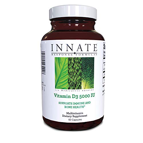 INNATE Response Formulas, Vitamin D3 5000 IU, Multivitamin Supplement, Vegetarian, 60 Capsules (60 Servings)