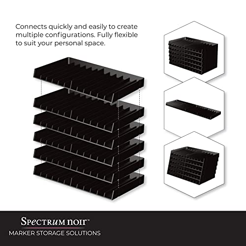Crafters Companion Spectrum Noir Universal Black Pen Trays - 6 Trays