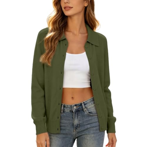 Womens Cardigan Sweaters Lightweight Long Sleeve Knit Sweater Fall Clothes - image 1