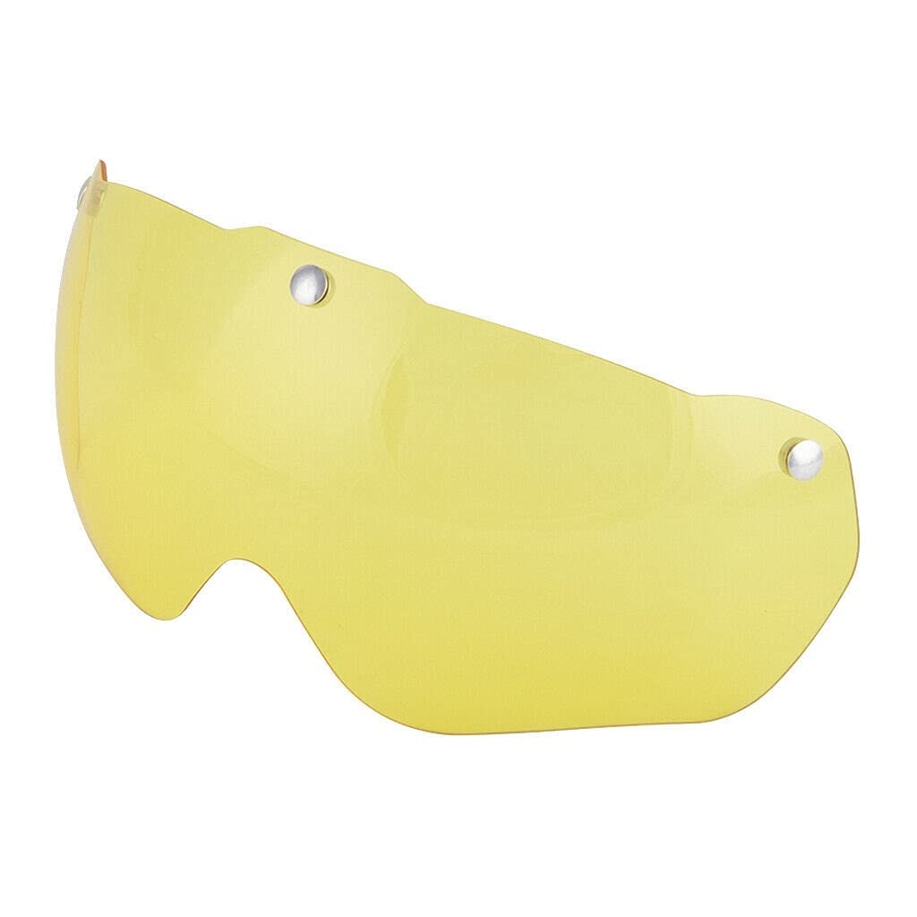 Helmvisier, Goggles Ersatzlinsenhelm Eye Shield Magnetische Goggle Reparatur Len Visier(Yellow Lens M)