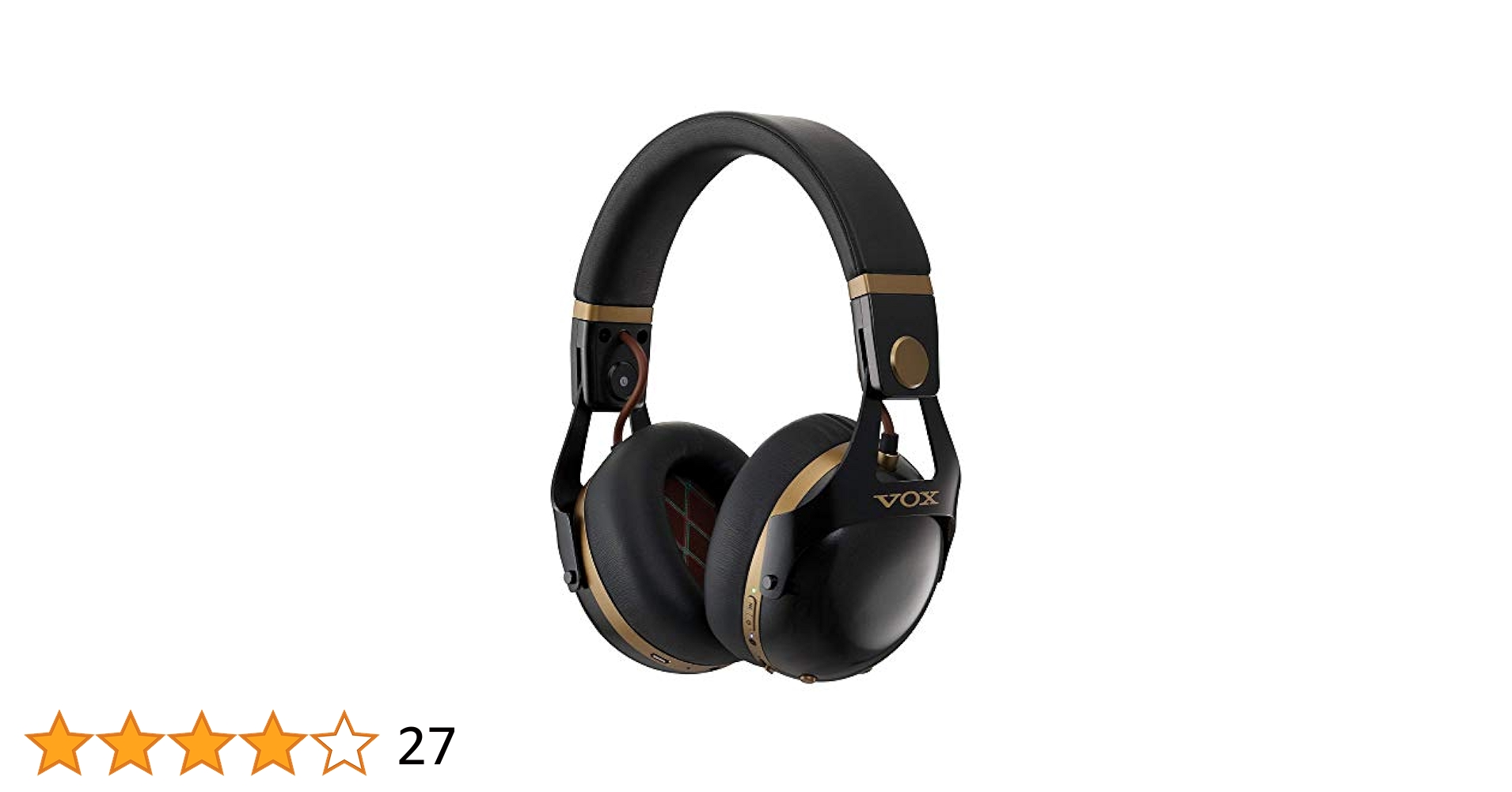 ヘッドホン VOX HEADPHONES ブラック/ゴールド VH-Q1-BK