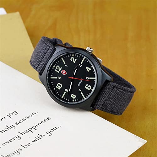 Image of Gosasa Unisex Military Watches Sport Textile Nylon Strap Stylish Men Watch Luminous Fashion Watches Analog Display Quartz Waterproof Casual Wristwatch
