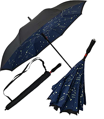 iX brella   Paraguas automático reversible de apertura inversa, 104 cm