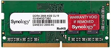 Synology DDR4-2666 Non-ECC unbuffered SO-DIMM 260pin 1.2V, D4NESO-2666-4G (unbuffered SO-DIMM 260pin 1.2V)