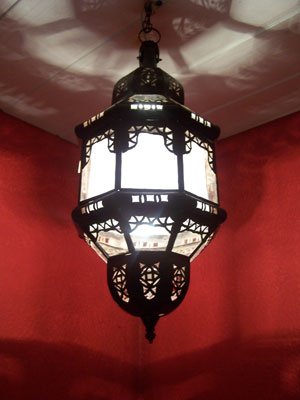 Orientalische Lampe Pendelleuchte Klar Fula 45cm E27 Lampenfassung | Marokkanische Design Hängeleuchte Leuchte aus… – Bild 7