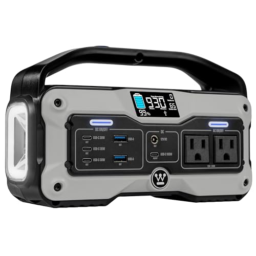 Westinghouse iGen400s 400 Watt, 183Wh Portable Power Station and Solar Generator with LED and DC Outlet for Camping, Home, Travel, Indoor/Outdoor Use (Solar Panel Not Included)