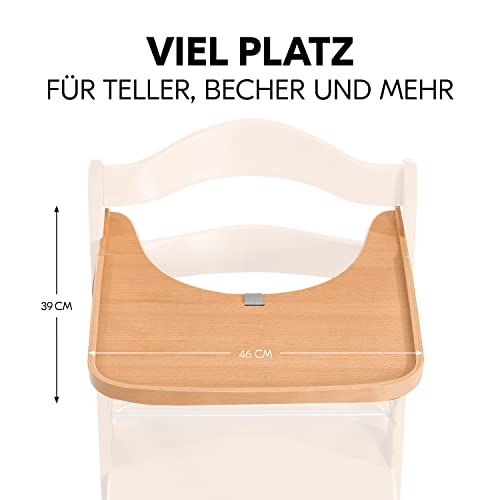 Hauck Essbrett & Tisch aus Holz für Alpha Hochstühle (Wooden Tray) - Natur – Ansicht 4