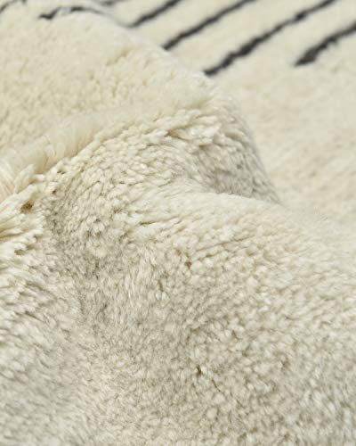 Solo Rugs Bernie Hand-Knotted Handmade Indoor Area Rug, 8' X 10', Ivory #TOP3